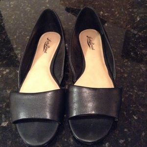 Lucky Brand peep toe flats